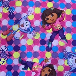 Dora The Explorer Cartoon Character Fabric Brand New With Tags By The Yard